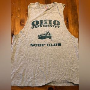Vintage Ohio University Surf Club Cutoff Tee